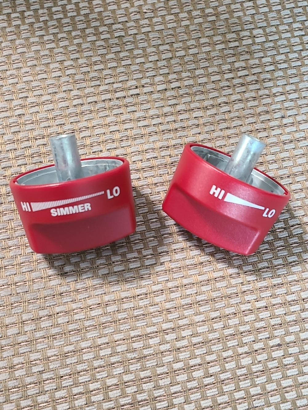 Wolf Gas Range Red Knob Set of 2 Stove Oven Kitchen Appliance Cooking